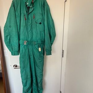 Vintage Killy Green One-Piece Ski Suit